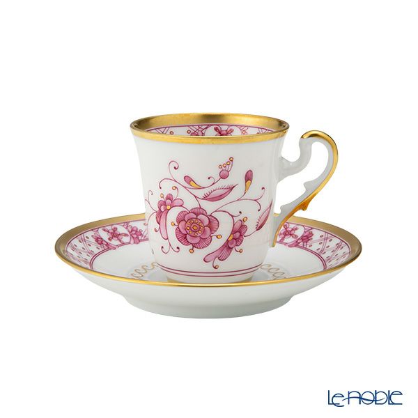 ジノリ1735／リチャード ジノリ（GINORI 1735／Richard Ginori） フロス ローザ デミタスカップ＆ソーサー ペア 80ml