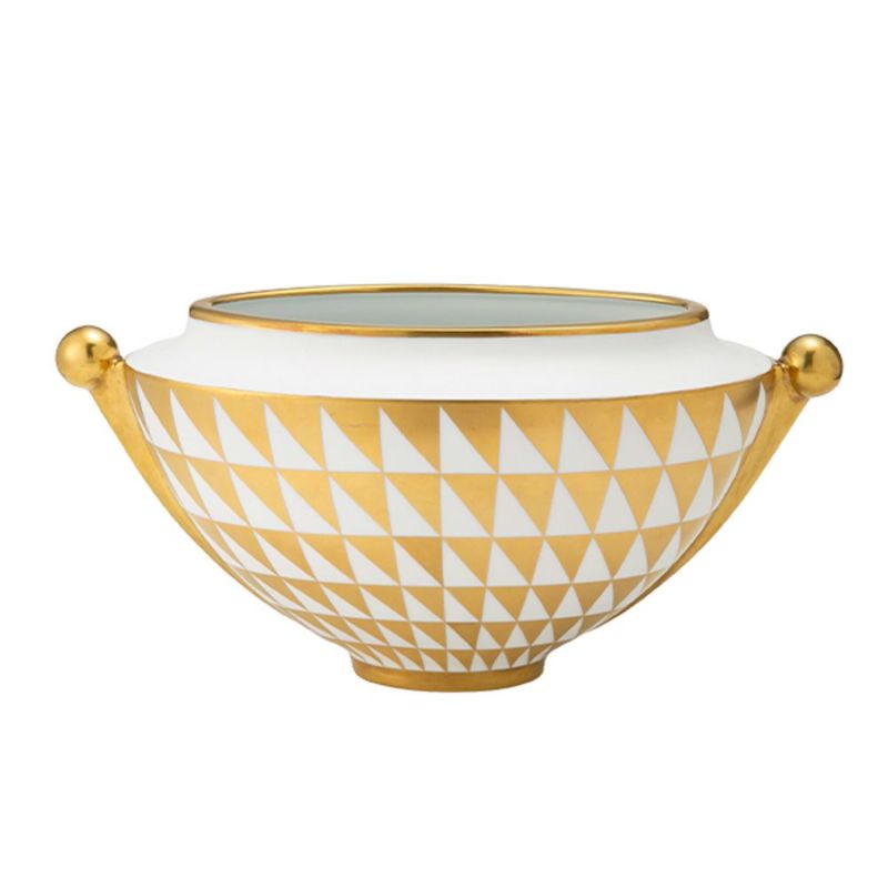 ジノリ1735／リチャード ジノリ（GINORI 1735／Richard Ginori）ムーゼゴールド ベース 35×18cm