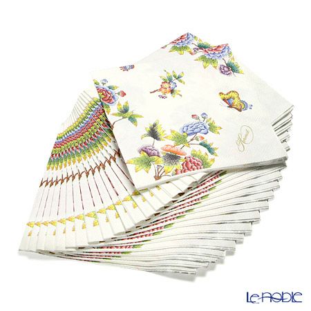 ヘレンド ヴィクトリア・ブーケ ペーパーナプキン 20枚セット