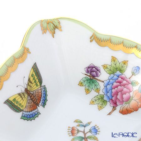 ヘレンド ヴィクトリア・ブーケ 00188-0-00 サラダボウル スクエア 12cm