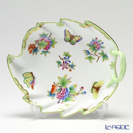 ヘレンド ヴィクトリア・ブーケ 00201-0-00 リーフディッシュ 23.5cm