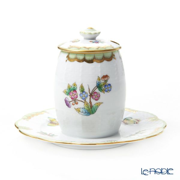 ヘレンド ヴィクトリア・ブーケ 00242-7-15 マスタードポット ボタン