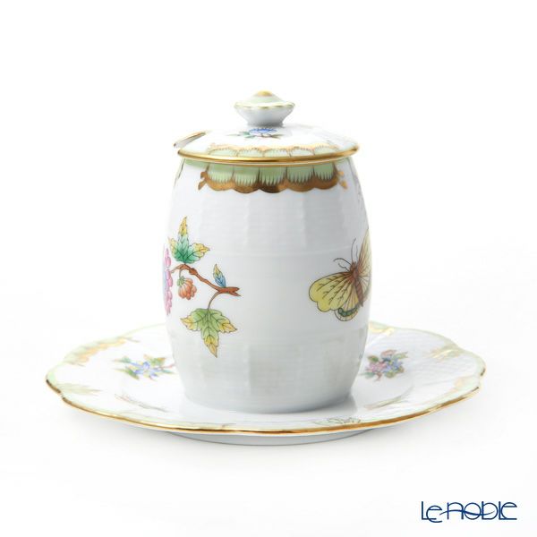 ヘレンド ヴィクトリア・ブーケ 00242-7-15 マスタードポット ボタン