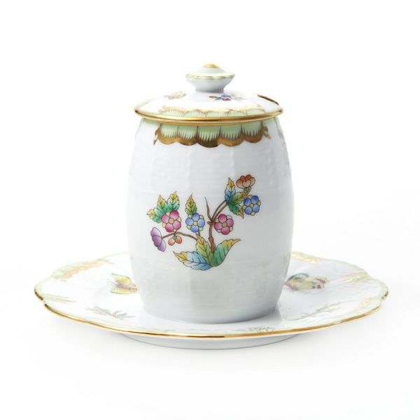 ヘレンド ヴィクトリア・ブーケ 00242-7-15 マスタードポット ボタン