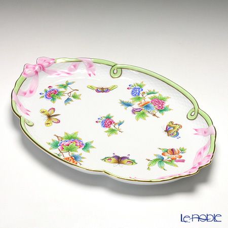 ヘレンド ヴィクトリア・ブーケ 00400-0-00 パーティートレイ 38cm