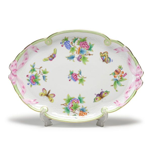 ヘレンド ヴィクトリア・ブーケ 00400-0-00 パーティートレイ 38cm