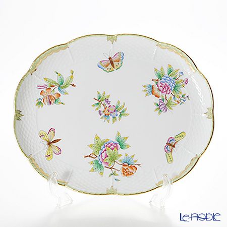 ヘレンド ヴィクトリア・ブーケ 00417-0-00 トレイ 31.5cm