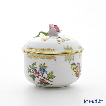 ヘレンド ヴィクトリア・ブーケ 00463-0-09 ボンボン入れ（ローズ） 150ml