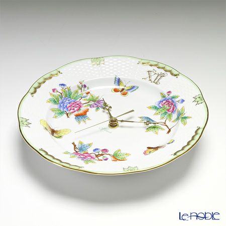 ヘレンド ヴィクトリア・ブーケ 00507-0-47 ウォールクロック 23cm