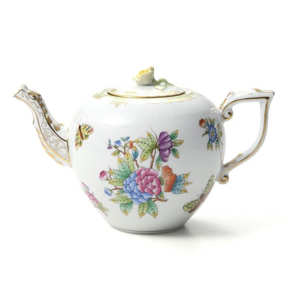 ヘレンド ヴィクトリア・ブーケ 00606-0-09／604 ティーポット ローズ 800ml