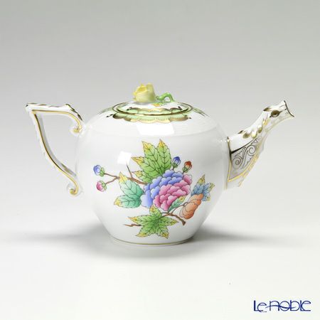 ヘレンド ヴィクトリア・ブーケ 00608-0-09 ティーポット ローズ 400ml