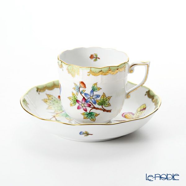 ヘレンド ヴィクトリア・ブーケ 00707-0-00 モカカップ＆ソーサー 150ml