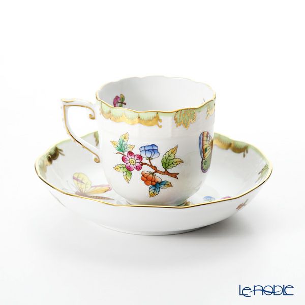 ヘレンド ヴィクトリア・ブーケ 00707-0-00 モカカップ＆ソーサー 150ml