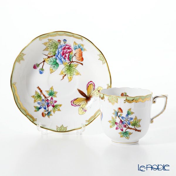 ヘレンド ヴィクトリア・ブーケ 00707-0-00 モカカップ＆ソーサー 150ml