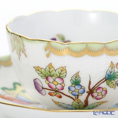 ヘレンド ヴィクトリア・ブーケ 00710-0-91／711 ジャパニーズカップ＆ソーサー 130ml