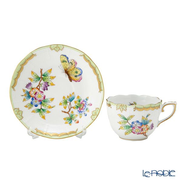 ヘレンド ヴィクトリア・ブーケ 00711-0-00 モカカップ＆ソーサー 100ml