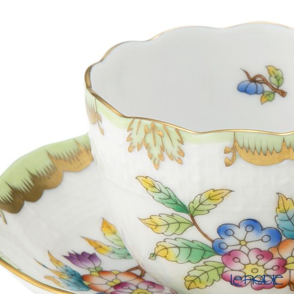 ヘレンド ヴィクトリア・ブーケ 00711-0-00 モカカップ＆ソーサー 100ml