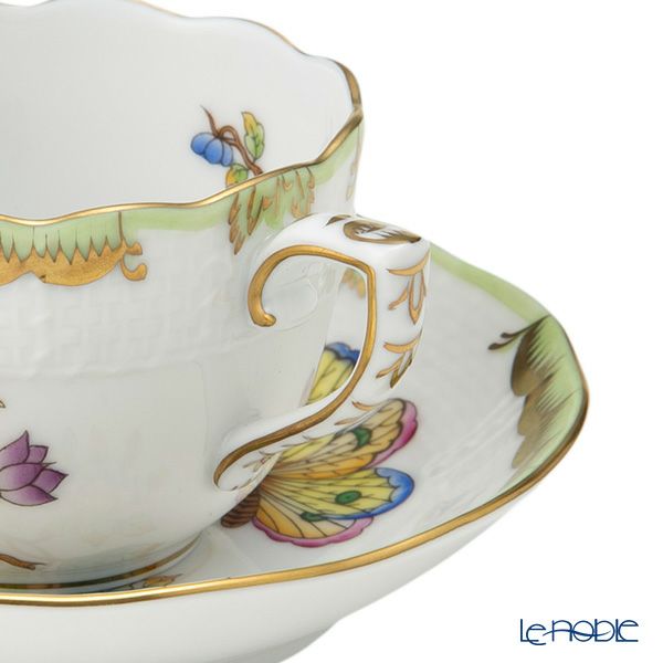 ヘレンド ヴィクトリア・ブーケ 00711-0-00 モカカップ＆ソーサー 100ml