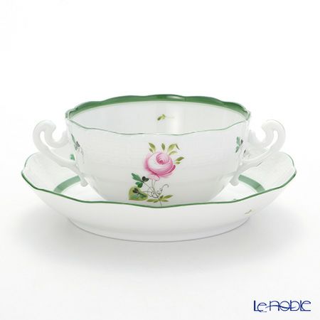 ヘレンド ウィーンのバラ 00718-0-00 スープカップ＆ソーサー 300ml