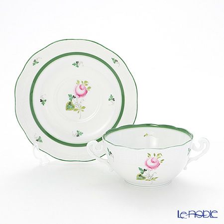 ヘレンド ウィーンのバラ 00718-0-00 スープカップ＆ソーサー 300ml