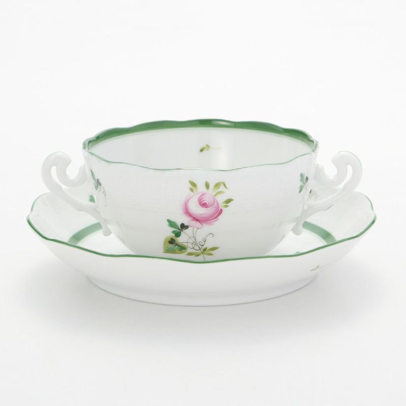 ヘレンド ウィーンのバラ 00718-0-00 スープカップ＆ソーサー 300ml