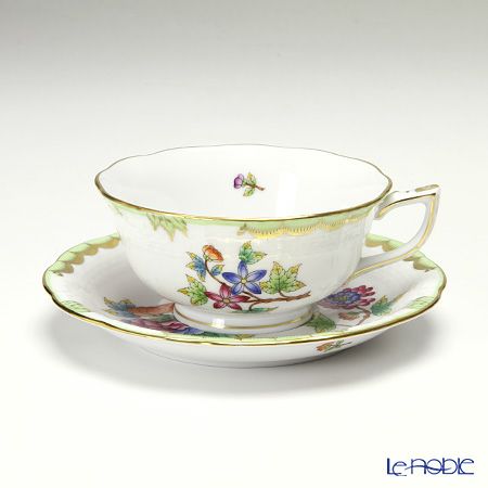 ヘレンド ヴィクトリア・ブーケ 00734-0-00 ティーカップ＆ソーサー（ロウ）