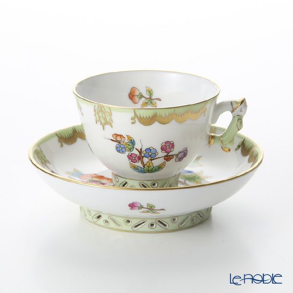 ヘレンド シノワズリ（中国趣味） ヴィクトリア・ブーケ 03371-0-21 マンダリン スモールカップ＆ソーサー