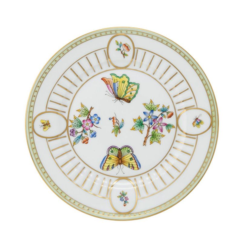 ヘレンド ヴィクトリア・ブーケ VBO アンピールデザートプレート 19.5cm 04463-0-00