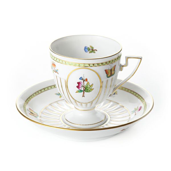 ヘレンド ヴィクトリア・ブーケ 04467-0-00 アンピール カップ＆ソーサー