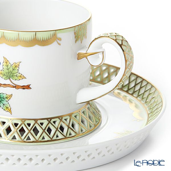 ヘレンド ヴィクトリア・ブーケ 04755-0-00 ティーカップ＆ソーサー 透かしレース