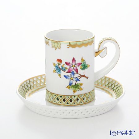 ヘレンド ヴィクトリア・ブーケ 04756-0-00 ティーカップ＆ソーサー 透かしレース 100ml