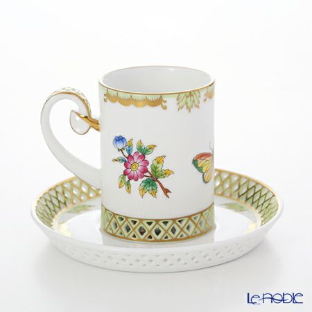 ヘレンド ヴィクトリア・ブーケ 04756-0-00 ティーカップ＆ソーサー 透かしレース 100ml