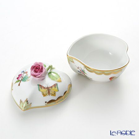 ヘレンド ヴィクトリア・ブーケ 06005-0-09 ハートボックス（ローズ）