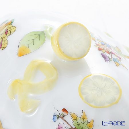 ヘレンド ヴィクトリア・ブーケ 06016-0-03 オーバルボックス（レモン）