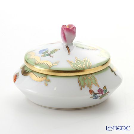 ヘレンド ヴィクトリア・ブーケ 06027-0-12 ラウンドボックス（ツボミ） 6.5cm