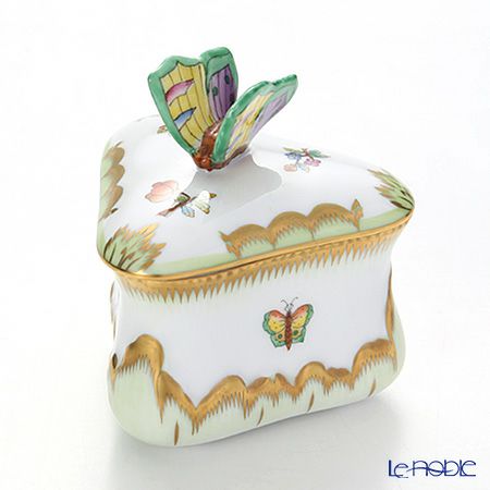 ヘレンド ヴィクトリア・ブーケ 06079-0-17 ボンボン入れトライアングルチョウ