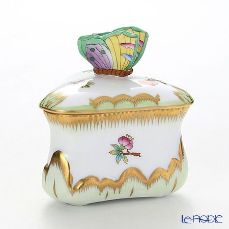 ヘレンド ヴィクトリア・ブーケ 06079-0-17 ボンボン入れトライアングルチョウ