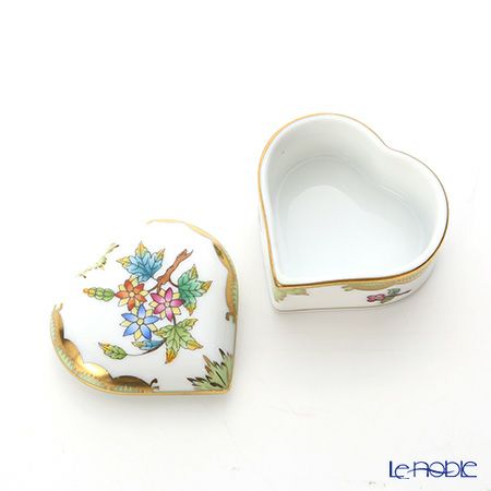 ヘレンド ヴィクトリア・ブーケ 06112-0-00 ハートボックス 5cm
