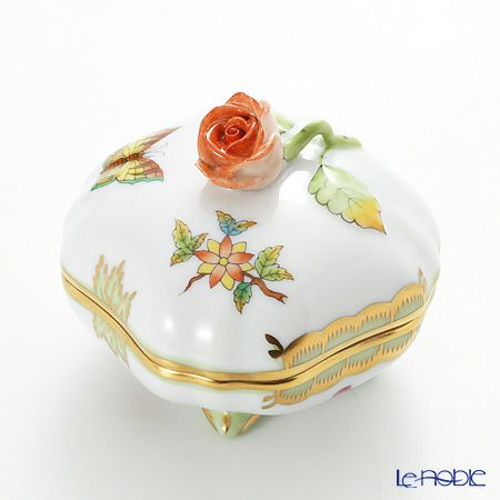 ヘレンド ヴィクトリア・ブーケ 06179-0-09 スクエアボックス（ローズ）