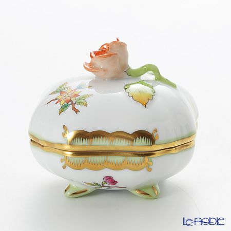 ヘレンド ヴィクトリア・ブーケ 06179-0-09 スクエアボックス（ローズ）