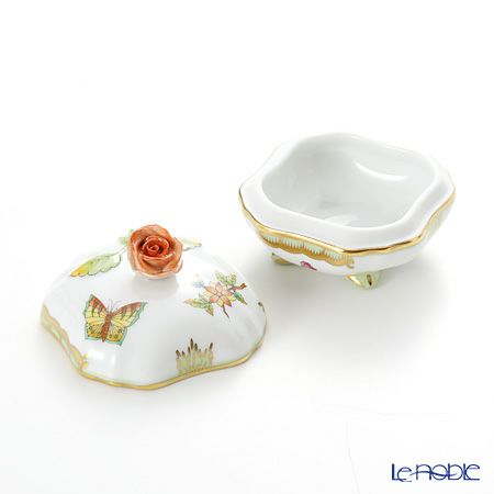 ヘレンド ヴィクトリア・ブーケ 06179-0-09 スクエアボックス（ローズ）