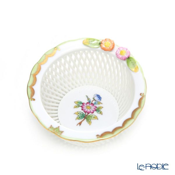 ヘレンド ヴィクトリア・ブーケ バスケット ラウンド 07376-0-00