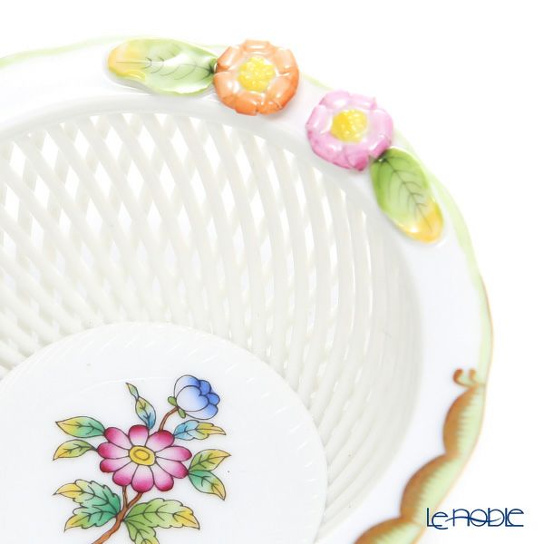 ヘレンド ヴィクトリア・ブーケ バスケット ラウンド 07376-0-00