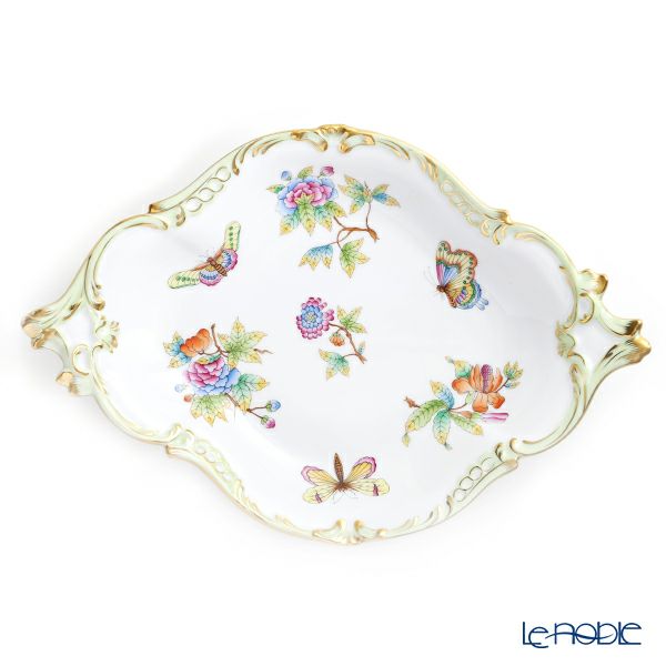 ヘレンド ヴィクトリア・ブーケ 07515-0-00 フルーツディッシュ 34.7cm