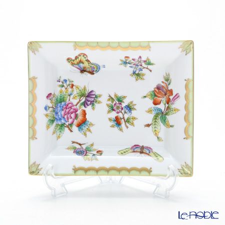 ヘレンド ヴィクトリア・ブーケ 07631-0-00 スクエアトレイ 16×19cm