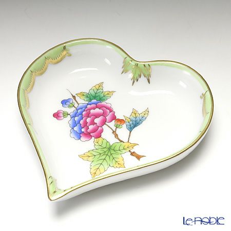 ヘレンド ヴィクトリア・ブーケ 07703-0-00 ハートトレイ
