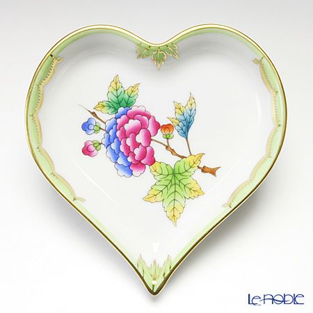 ヘレンド ヴィクトリア・ブーケ 07703-0-00 ハートトレイ