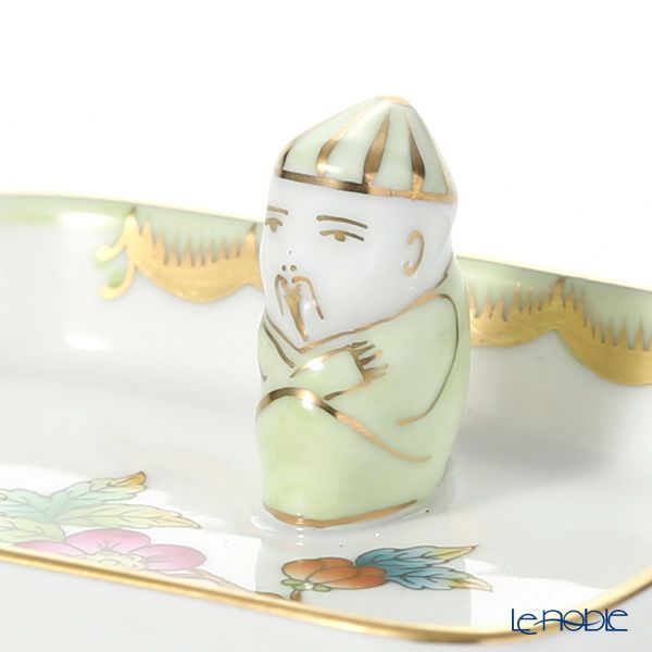 ヘレンド ヴィクトリア・ブーケ 07733-0-21 オブロングトレイ マンダリン 8cm