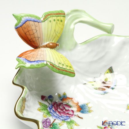 ヘレンド ヴィクトリア・ブーケ 07757-0-17 ディッシュ（バタフライ） 27cm