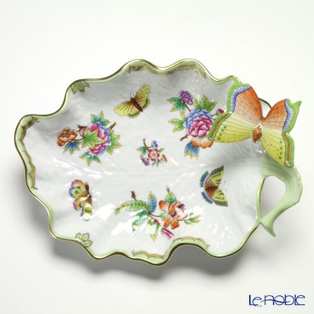 ヘレンド ヴィクトリア・ブーケ 07757-0-17 ディッシュ（バタフライ） 27cm